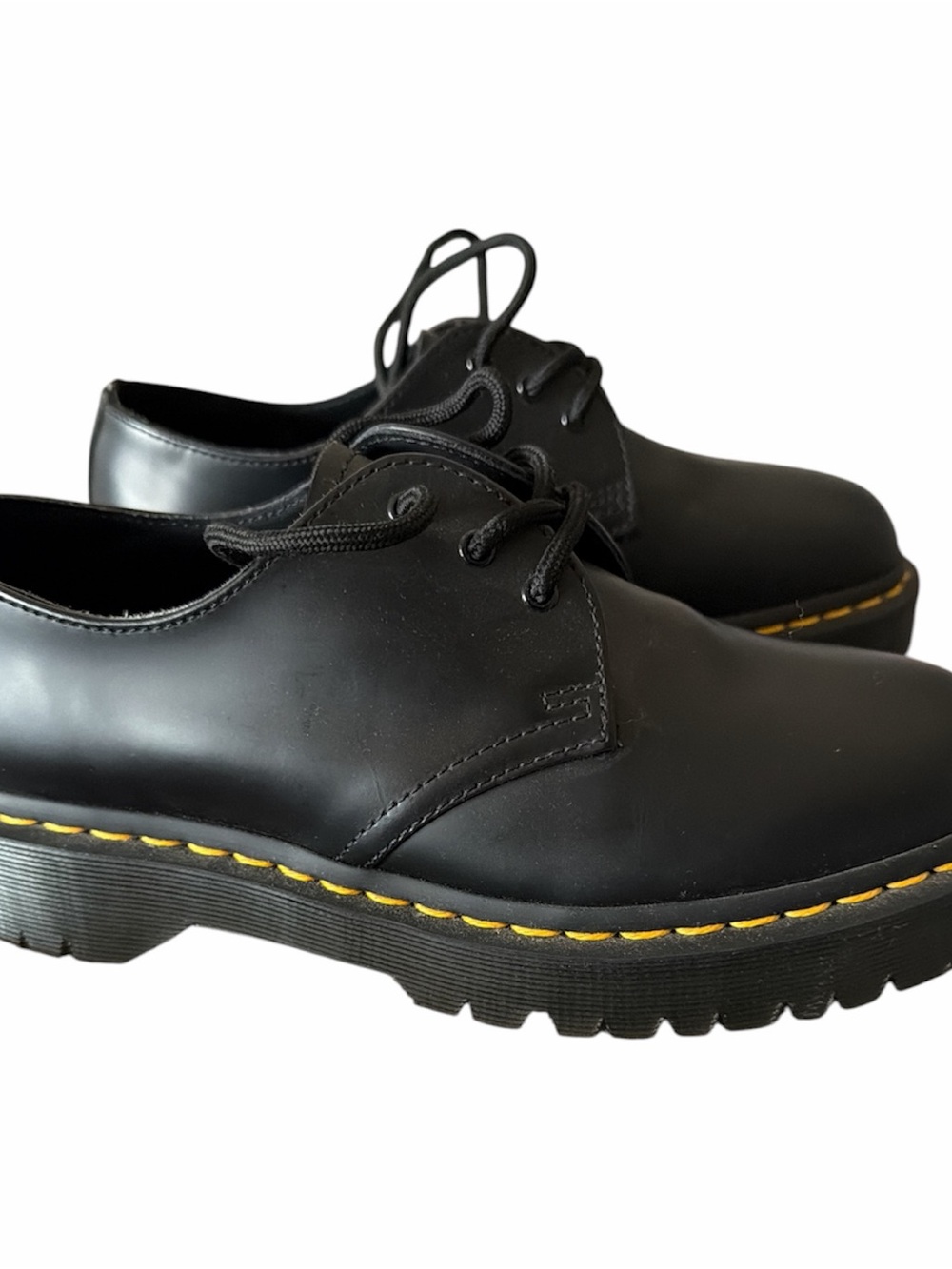 Dr. Martins. AirWair. Men's Black Lace-Up 1461 BEX Smooth Leather Oxford Shoes